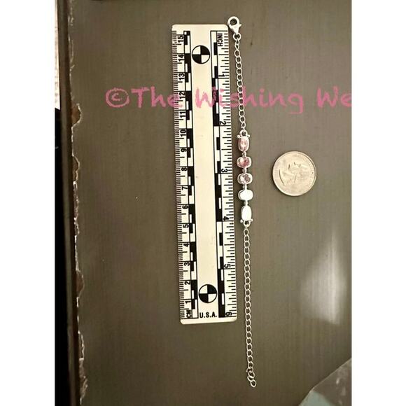 Ballon Opal Sterling Silver Adjustable Bracelet Size up to 7” - Picture 4 of 4